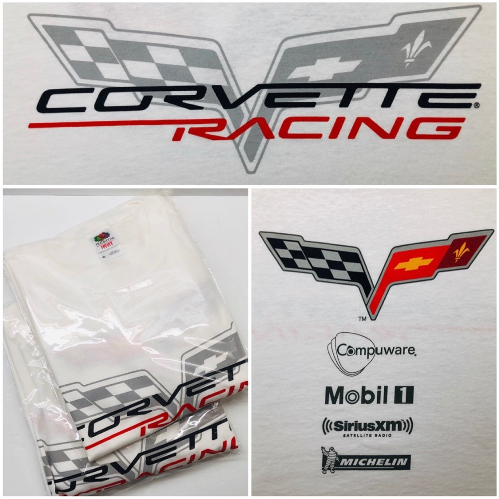 (2) Corvette Racing C6 C7 C8 Men's T-Shirt Size XL